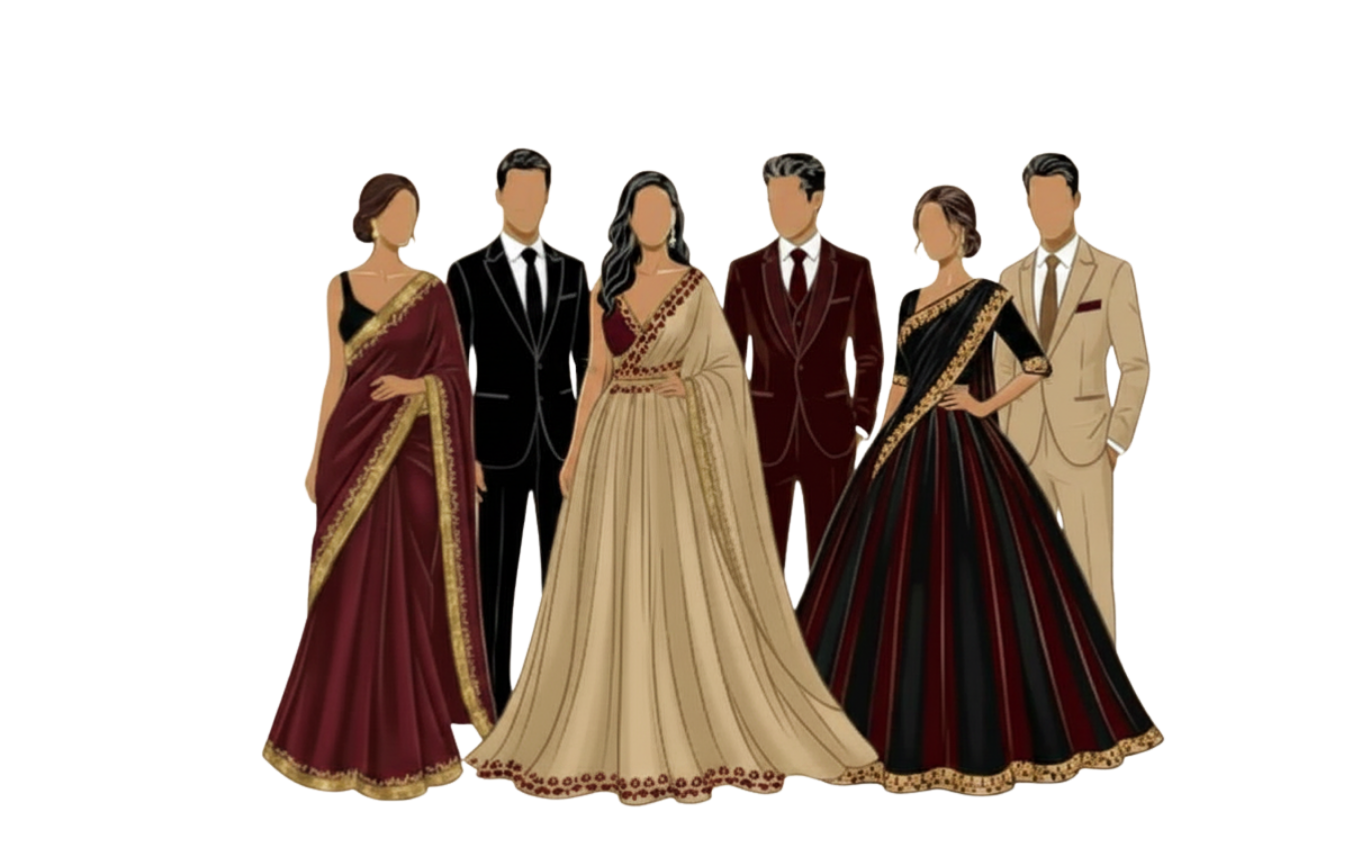 Elegant wedding guest attire inspiration